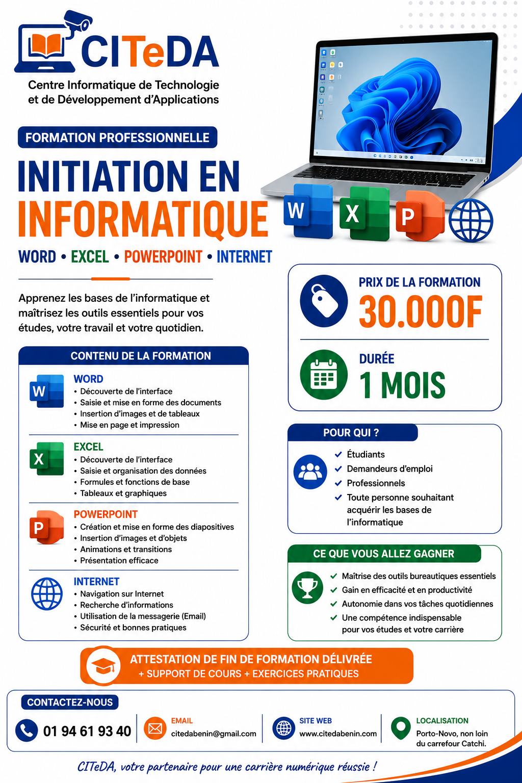 Initiation à l’Informatique Bureautique